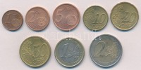 Írország 2002. 1c-2E (8xklf) forgalmi sor T:2Írország 2002. 1 Cent - 2 Euro (8xdiff) coin set C:XF