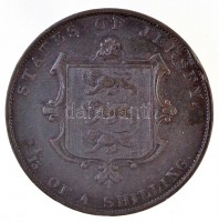 Jersey 1861. 1/13Sh Cu 'Viktória' T:2,2- ph. / Jersey 1861. 1/13 Shilling Cu 'Victoria' C:XF,VF edge errorKrause KM#3