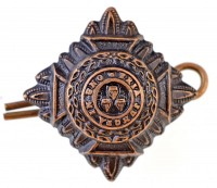 Nagy-Britannia ~1900- 'Tria juncta in uno' fém tiszti jelvény (~27mm) T:2Great Britain ~1900- 'Tria juncta in uno' metal officer's badge (~27mm) C:XF