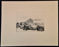Juhász Sándor (1934-1993): Atka. Rézkarc, papír, jelzett, 18×24,5 cm