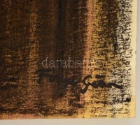 Fónyi jelzéssel: Félelem.Szén-pasztell, papír, 61×36 cm