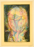 Hermann jelzéssel: Glóbusz. Színezett rézkarc, papír, 18×13 cm