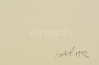 Szabó jelzéssel: X, szerigráfia, papír, számozott (17/30), 42×59 cm