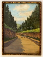 Zombor jelzéssel: Békásy szoros. Akvarell, papír, üvegezett keretben, 27×20