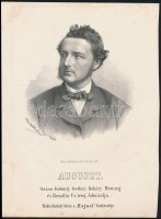 1867 Auguszt Százs-Koburg-Gothai-Koháry herceg Brasilia tengeri admirálisának kőnyomatos portréja. Marastoni József munkája. / Lithographic portrait 20x26 cm.