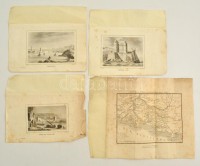 cca 1800-1840 Réz és acélmeszet gyűjtemény. Franciaország megyéinek rézmetszetű térképei, valamint acélmetszetű képek a településekről, kastélyokrólÖsszesen legalább 200 db metszet megyénként összegyűjtve, hozzá mindig a