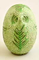 Gorka Géza (1894-1971): Halas váza. Kézzel festett repesztett mázas kerámia, jelzett (Nógrádverőce),  jó  állapotban, m:18 cm