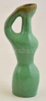 Gádor István (1891-1984):  Figurás váza, mázas kerámia, jelzett, jó állapotban, m:22 cm