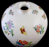 cca 1920 Herendi Viktória mintás díszváza, kézzel festett, jelzett (koronás), hibátlan, m: 36 cm /cca 1920 Herend porcelain Queen Victoria vase, handpainted, with hallmark (with crown), in flawless condition, h: 36 cm