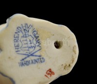 Herendi porcelán bagoly, kézzel festett, jelzett, hibátlan, m: 4,5 cm