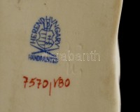 Herendi Viktória mintás kis cipő. Kézzel festett, jelzett, hibátlan. 10x5,5 cm