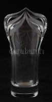 Orrefors váza, formába fújt, hibátlan, jelzés nélkül, m:24 cm