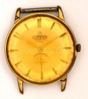 Svájci Cornavin Antimagnetic 17 köves aranyozott számlapos karóra, működőképes / Cornavin watch. Works well
