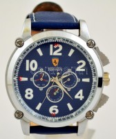 Ferrari chronométeres automata karóra, igényes replika, működő, nem használt, új állapotban, bőr szíjjal.  d:5 cm