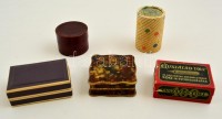 5 db régi, reklámos papírdobozka. tollhegy és film / vintage paper boxes