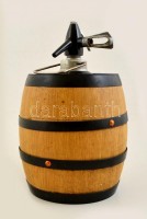 Retró 5l-es hordós szóda, m:38 cm