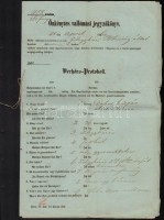 1860 Félegyháza,  Obsitos katona önkéntes vallomási jegyzőkönyve