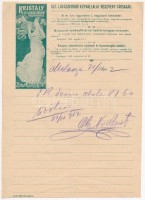 1902 A Szt. Lukácsfürdő Kútvállalat Részvénytársaság fejléces levélpapírjára írt levél