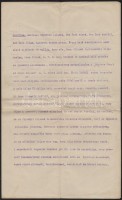 1920 Kivándorló útlevél iránti kérelem + a befogadó levél fordítása és eredetije (rossz állapotban)