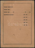 1939 A 'Gamma' Finommechanikai és Optikai Művek Rt. által kiadott arcképes igazolvány