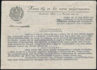 1944 Irat Pohl Sándor kassai polgármester aláírásával
