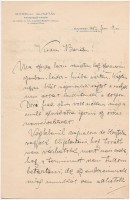 1907 Bp., Morelli Gusztáv (1848-1909) fametsző tanár fejléces levélpapírjára írt magánlevele, aláírásával