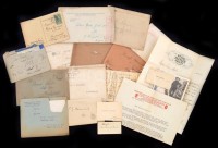 cca 1910-1940 Levelek Dáné Gyula (1887-?) festő- és iparművész hagyatékából, köztük számos a feleségének címezve: Zichy János (1868-1944) korábbi vallás- és közoktatásügyi miniszter levele a Magyar Iskola Szanatórium