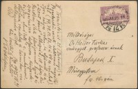 1925 Kováts Ferenc (1873-1956) történész, közgazdász, gazdaságtörténész, botanikus, akadémiai és egyetemi tanár, dékán, az MTA tagja lapként megírt fényképe Heller Farkas részére,