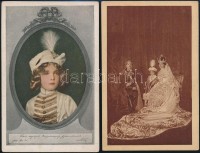 cca 1930 Habsburg relikvia tétel, 3 db Habsburg témájú képeslap, egyiken Habsburg Ottó (1912-2011) sajátkezű aláírásával, Délmagyarországi Magyar Közművelődési Egyesület bélyegekkel