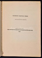 1968 Bp., Politikai Főiskola, kidolgozott államvizsga tételek filozófiából, gépelt kézirat, tűzött papírkötésben