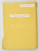 1980 A hátvéd halála és feltámadása c. film technikai forgatókönyve. 120p gépirat.