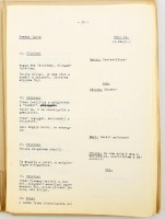 1980 A hátvéd halála és feltámadása c. film technikai forgatókönyve. 120p gépirat.