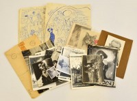 Pettes József (1896-1976) festő, grafikus hagyatéka. Rajzok, grafikák, fényképek. Összesen 23 db