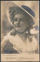 Eva Plaschke-von der Osten (1881-1936) színésznő aláírt fotója. Hajtásnyommal  / Autograph signed photo 9x13 cm