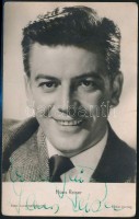 Hans Reiser (1919-1992) német színész saját kezű aláírása az őt ábrázoló fotóképeslapon /autograph signature.