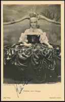 Käthe von Nagy (1904-1973) színésznő saját kézzel aláírt fotólapja