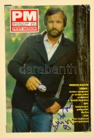 Énekesek, operaénekesek aláírásgyűjteménye. 16 db aláírt fotó, képeslap, szórólap füzetbe rendezve. Demis Roussos, Jurij Szimonov, Mario Malagnini.