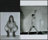 Naturista fotózkodás, cca 1971 és 1989 között készült, szolidan erotikus felvételek vegyes válogatása, 6 db vintage negatív (6x6 cm) + 7 db vintage fotó, és/vagy mai nagyítás, a papírképek és a negatívok között nincs