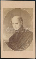 cca 1860 Kölcsey Ferenc (1790-1838) költő, fénynyomat, 10,5×6,5 cm