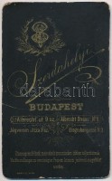 cca 1885 Zimándy Ignác (1831-1903) politikai író, keményhátú fotó, 10,5×6 cm