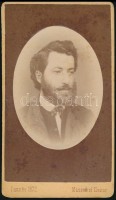 Tiszavárkonyt Fejér Miklós (1837-1909) 1848-as képviselő, földművelésügyi államtitkár fényképe 7x11 cm