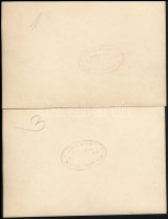 cca 1936 Bethlen István és Kánya Kálmán díszvacsorán, 2 db 'Kurir' sajtófotó, pecséttel jelzett, 11×17,5 cm