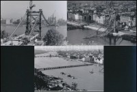 Budapesti hidak különféle időpontokból, 8 db mai nagyítás, 10x15 cm
