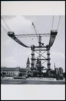 Budapesti hidak különféle időpontokból, 8 db mai nagyítás, 10x15 cm