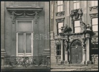 Bruno Reiffenstein (1868-1951): Bécsi városképek 4 db feliratozott és pecséttel jelzett fotó / Austrian photographer Vienna photos with seal 17x11 cm