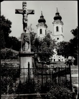 cca 1970 Tihany, A Tihanyi Apátság. 3 db igényes, nagyméretű fotó 30x24 cm