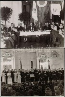 1942 Fényképek a budai Szabadság Dalkör ünnepi hangversenyéről és ünnepségéről. 8 db fénykép. 16x24 cm