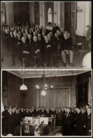 1942 Fényképek a budai Szabadság Dalkör ünnepi hangversenyéről és ünnepségéről. 8 db fénykép. 16x24 cm