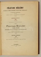 1879 Földtani Közlöny XI. Szerk.: Inkey Béla, Schmidt Béla. Bp., 1879, Légrády-Testvérek, 488 p.+3 t. Átkötött félvászon kötés, magyar és német nyelven. Jó állapotban.