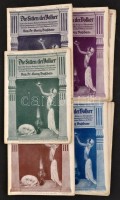 cca 1910 Dr. Georg Buschan: Die Sitten der Völker 1-56. számok, 13.,23.,36.,47.,48 számok hiányoznak, összesen 51 szám. Stuttgart-Berlin-Leipzig-Wien, Union Deutsche Verlagesellschaft. Számos fotóval, illusztrációval illusztrálva.